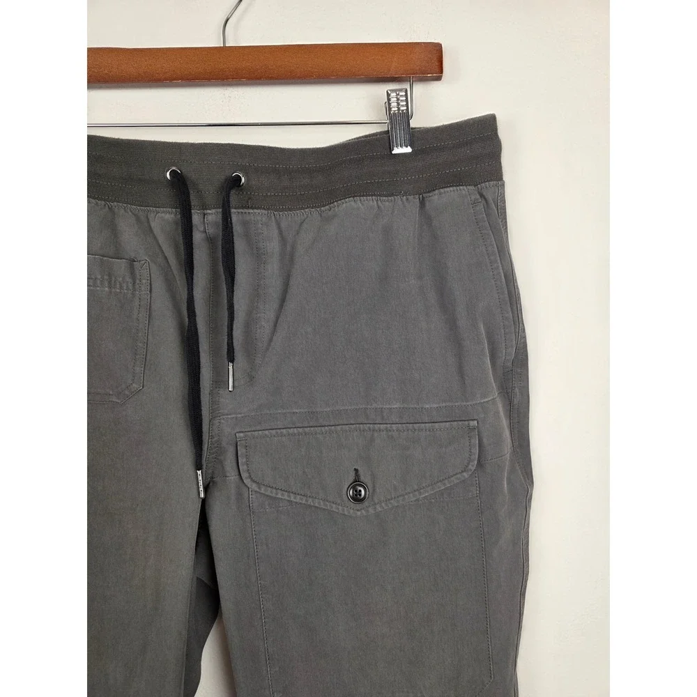 Fieldworth Pace Mens XL Jogger Pants Charcoal Gray Cargo Utility Tapered‎ Cotton